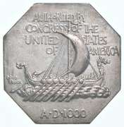 1825 Norse American Centennial Silver Medal - Thick