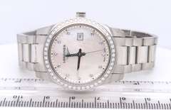 Longines Conquest Stainless Steel Diamond Bezel Ladies Watch