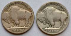 1917 D & S Buffalo Nickels