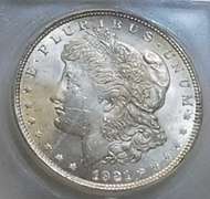 1921 Morgan Dollar  ICG MS-65