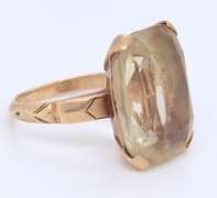 Fancy Yellow Gold Lemon Quartz Ring