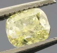 Rare .32ct cushion cut canary yellow Diamond
