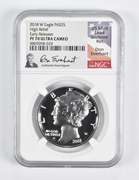 PF70 2018-W $25 Palladium Eagle 1 Oz High Relief ER Everhart NGC