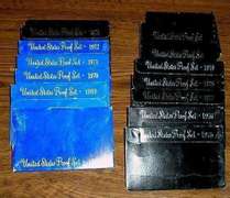 1968-1982 Assortment of 15 US Proof Sets
