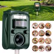 Solar Power Ultrasonic Animal Repeller Waterproof