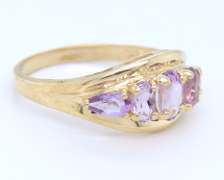 Gorgeous Yellow Gold Amethyst Ring