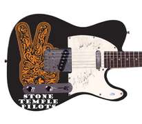 Scott Weiland Autographed Stone Temple Pilots Custom Photo Graphics Guitar ACOA