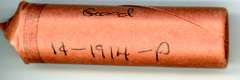 Roll of 1914-P Lincoln Wheat Cents