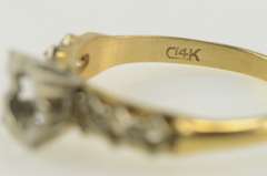 14K Yellow Gold Vintage NOS 1950's 4.6mm Engagement Setting Ring