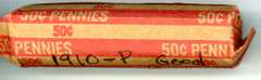 Roll of 1910 Lincoln Wheat Cents
