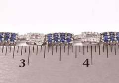 Fantastic Tanzanite and CZ Necklace in Sterling Silver