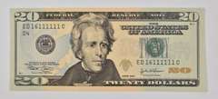 2004 $20 United States Federal Reserve Note Fancy Serial