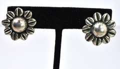 Silver Flower Earrings