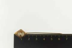 10K Yellow Gold Victorian Carved Lady Cameo Ornate Stick Pin