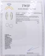 Wonderful Yellow Gold Channel Set Diamond Hoop Earrings