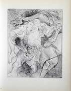 PABLO PICASSO, BULL, HORSE AND WOMAN