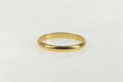 14K Yellow Gold 2.5mm Rounded Classic Wedding Band Ring