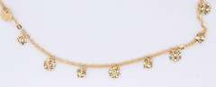 Beautiful 18kt Gypsy Anklet Bracelet