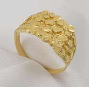 Practical Light Unisex Nugget Ring