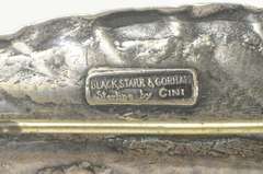 Sterling Silver Cini Black Starr & Gorham Art Nouveau Leaf Pin/Brooch