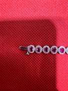 LADIES 14K WHITE GOLD RUBY AND DIAMOND BRACELET