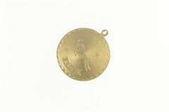 14K Yellow Gold Aries Astrological Zodiac Sign Symbol Charm/Pendant