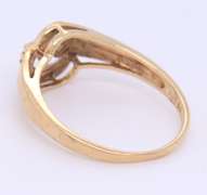 Fancy Yellow Gold Love Diamond Ring