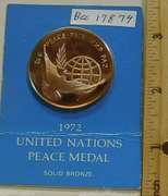 United Nations: Bronze 1972 Peace