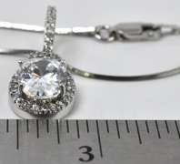 Sterling Silver CZ Necklace