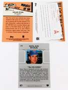 3 Nolan Ryan Baseball Cards