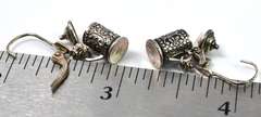 Sterling Silver Miniature Stein Earrings