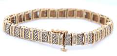 Powerful Diamond Bracelet in Yellow Gold
