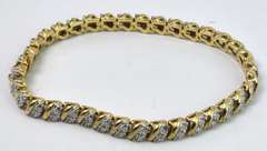 Vermeil Bracelet With Silver Accents