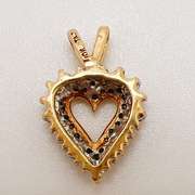 10kt Solid Yellow Gold & Diamond Pendant