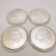 Lot of 4x 2009 American Eagle Silver Dollars
