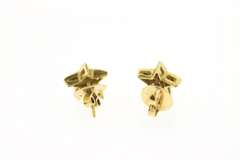 Splendid 18kt Yellow Gold Starfish Diamond Earrings