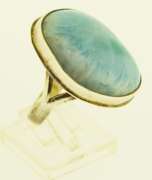 Sterling Silver Caribbean Larimar Ring