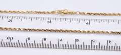 Popular Yellow Gold Rope Chain Necklace