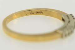 14K Yellow Gold Vintage NOS 1950's Retro Wedding Band Setting Ring