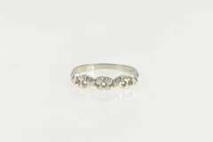 14K White Gold Vintage NOS 1950's Wedding Band Setting Ring