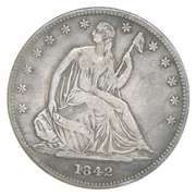 1842-O Seated Liberty Half Dollar Small Date
