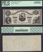 $2 18XX Obsolete Remainder Citizens Bank of Louisiana PCGS Very Choice New 64PPQ