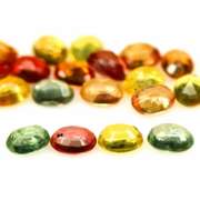 Heated only! 6.34ct fancy color Sapphire set