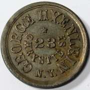 George Hyenlein NY City Civil War Store Card Uncirculated