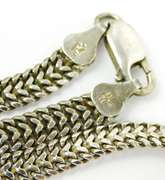 30 Inch Hinged V Link Sterling Silver Necklace