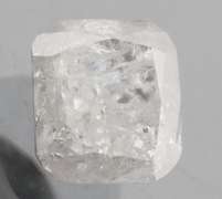 Eye catching .36ct emerald cut silver Diamond