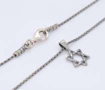 Sterling Silver Star of David Pendant on Chain