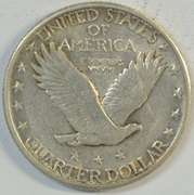 Very sharp 1930 Standing Liberty Quarter in original AU
