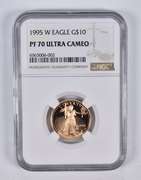 PF70 UCAM 1995-W $10 American Gold Eagle 1/4 Oz. .999 Fine Gold NGC
