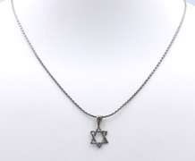 Sterling Silver Star of David Pendant on Chain